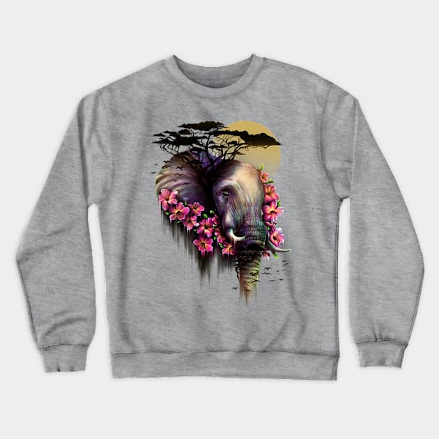 The Wild Bloom Crewneck Sweatshirt by opawapo